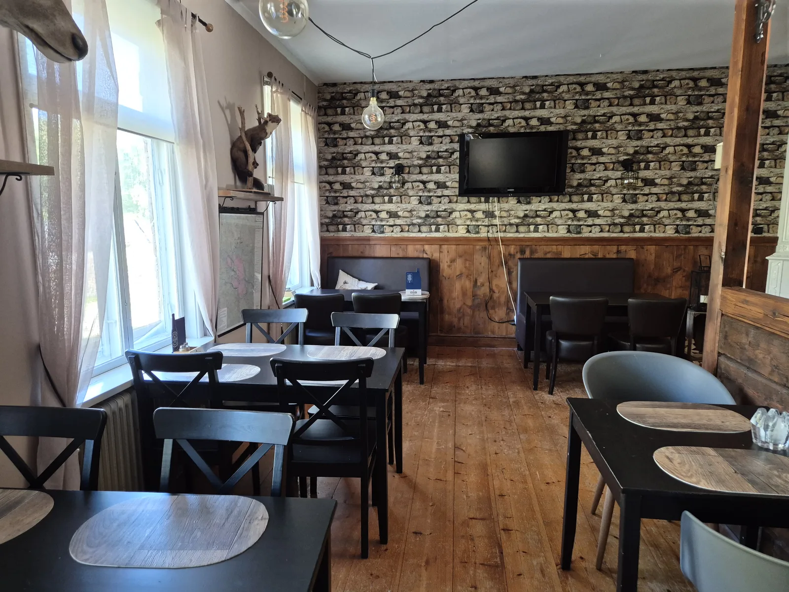 Interieur van de bistro